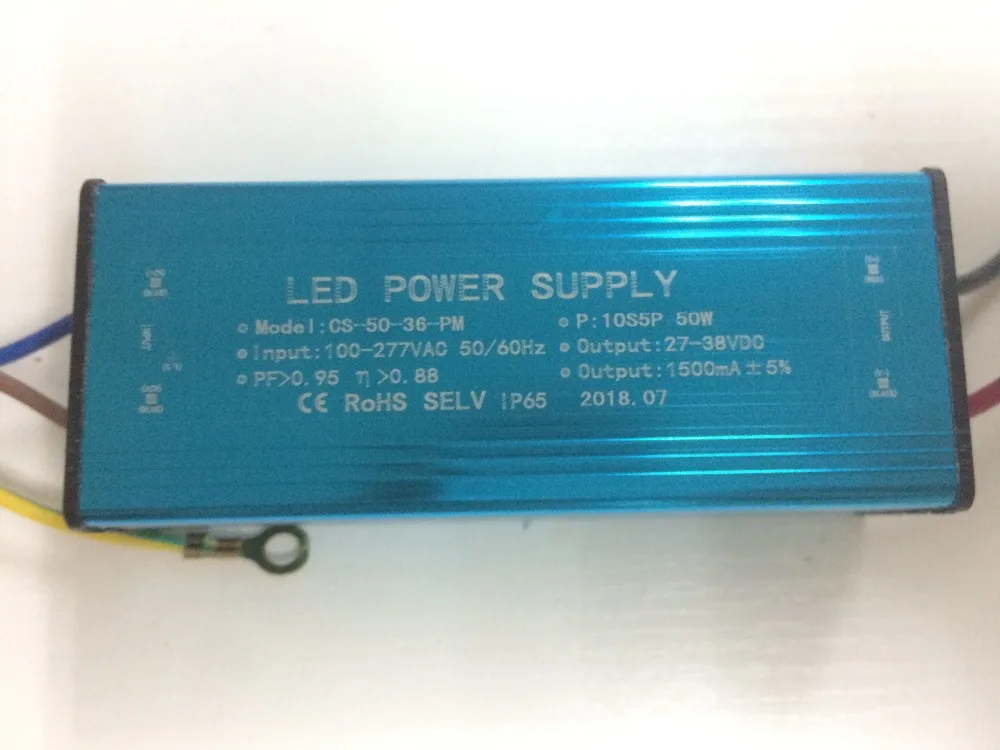 10 pcs Integrated LED Driver 50W 1.5A 100v-220v input 50-60Hz for flood light / tunnel light / street lighting