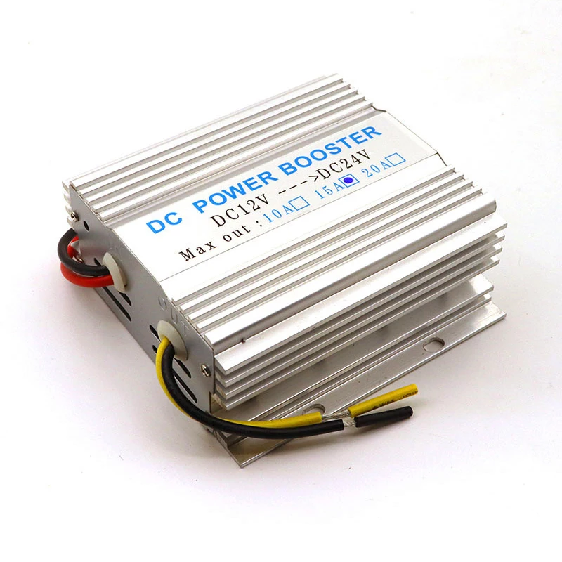 

12V to 24V DC Power Booster 15A 360W Car High Power Converter DC-DC Step-up Boost Inverter Regulator Voltage Stabilizer