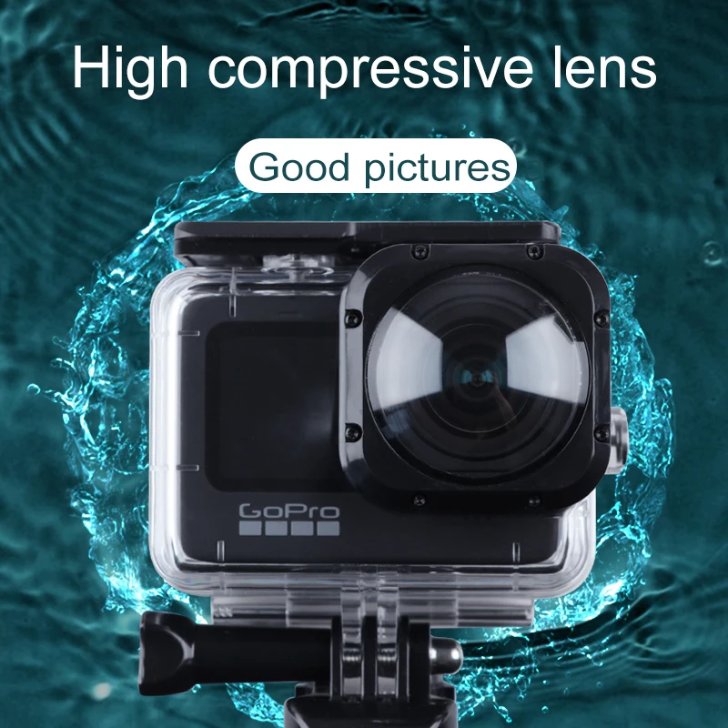 

40m Waterproof Housing Protective Case with Buckle Basic Mount & Screw for GoPro HERO9 10 Black Max Lens Mod Diving Cover
