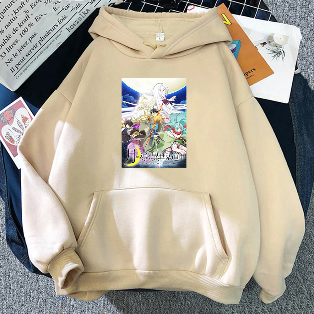 

Anime Tsukimichi Hoodie Women Manga Harajuku Makoto Mio Loose Hoodies Female Luisa Kawaii Fleece Sweatshirts Pullovers Hoody
