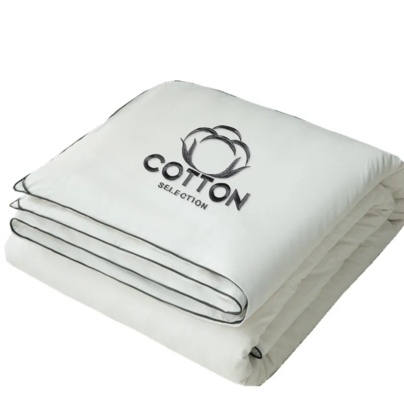 Роскошные одеяла хлопковый наполнитель летнее покрывало однотонные двойные для