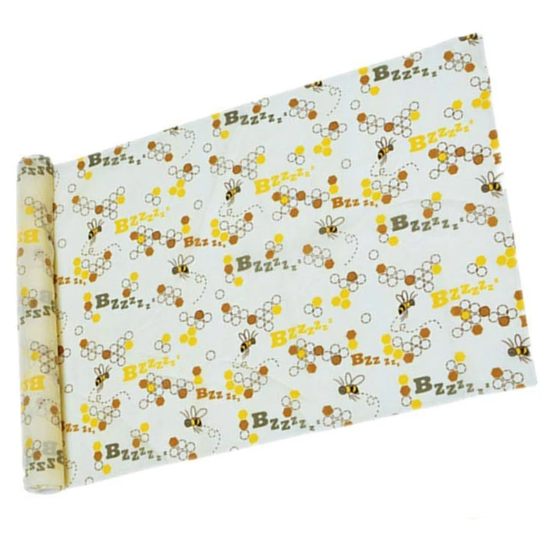 

Beeswax Food Wrap Roll Reusable Bee's Wrap Reusable Plastic Wrap Alternative Eco-Friendly Food Storage Keeps Food Fresh (Bee Pat