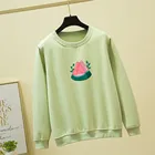 Милые повседневные толстовки с круглым вырезом, милые розовые небольшие свитшоты с круглым вырезом, винтажная эстетика, кавайная одежда, оверсайз