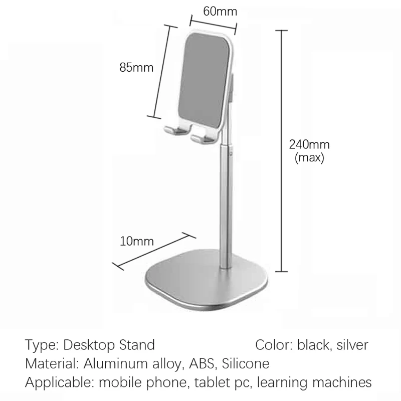 

Adjustable Tablet Mobile Phone Desktop Phone Stand For IPad Tablet Desk Holder For iPhone xiaomi Mobile Phone Holder