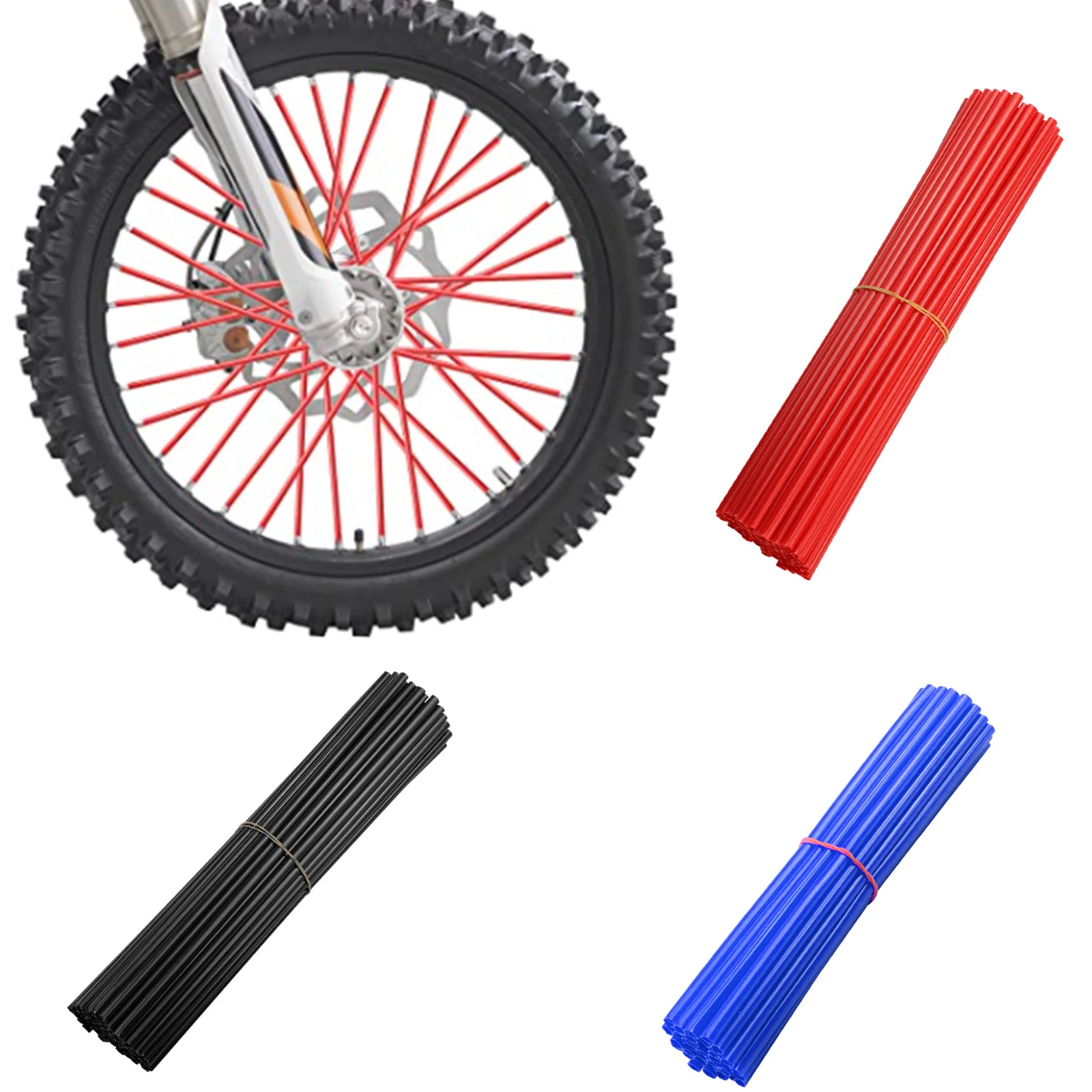 

72 шт., защитные колпачки на велосипедные и мотоциклетные колпачки, 9 цветов, 24 см