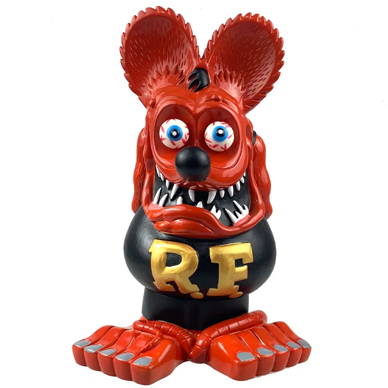 rat fink 11 styles 33cm bobble head crazy mouse pvc ratfink action figure collectible model toys car decoration gift of kids free global shipping