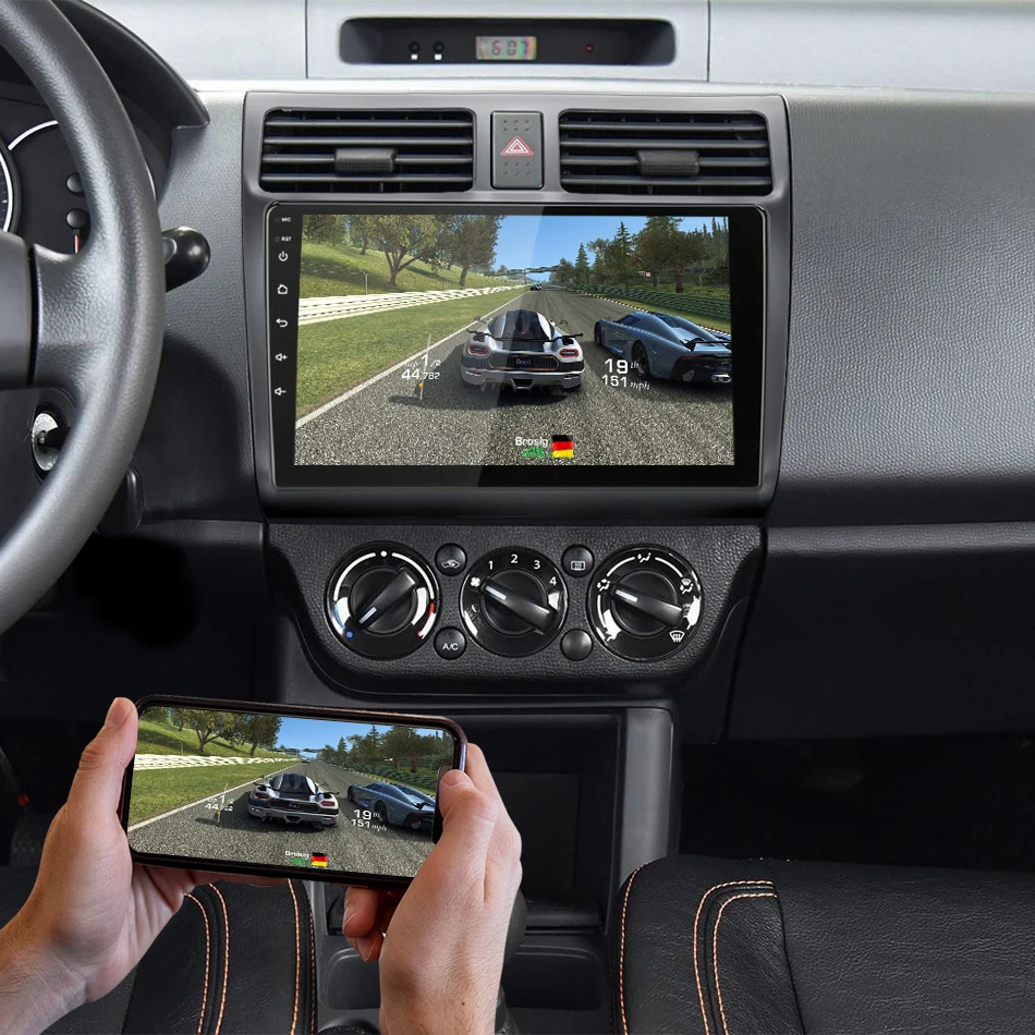 10," Android 8,1 4G чистая Автомобильная Стерео gps навигация мультимедийный плеер для Suzuki Swift 2005- головное устройство RDS DSP AHD обратный