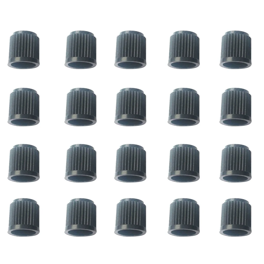 

20 Pieces Black Plastic Car Motorcycle Tyre Tire Valve Stem Cap Dust Covers