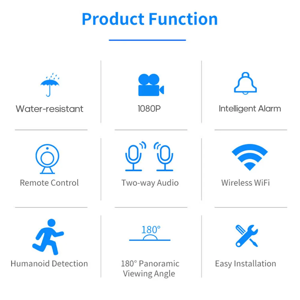 Настенный светильник Xiaovv D6 водонепроницаемая инфракрасная камера 1080P с ночным