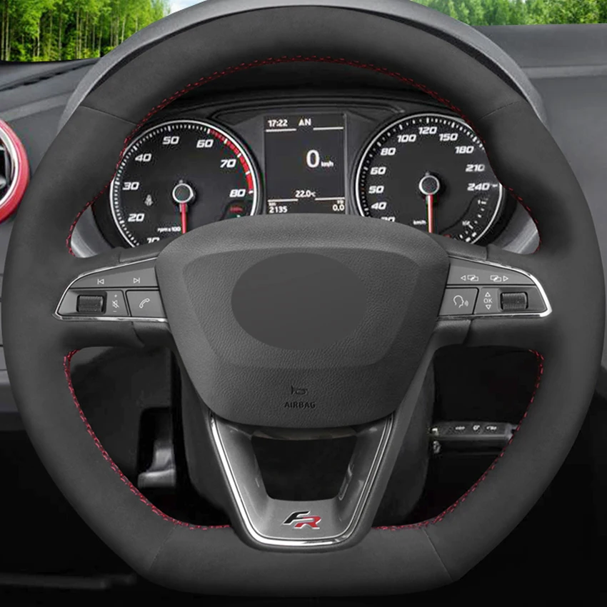 Черный замшевый чехол MEWANT для Seat Leon Cupra ST Ateca FR | Автомобили и мотоциклы