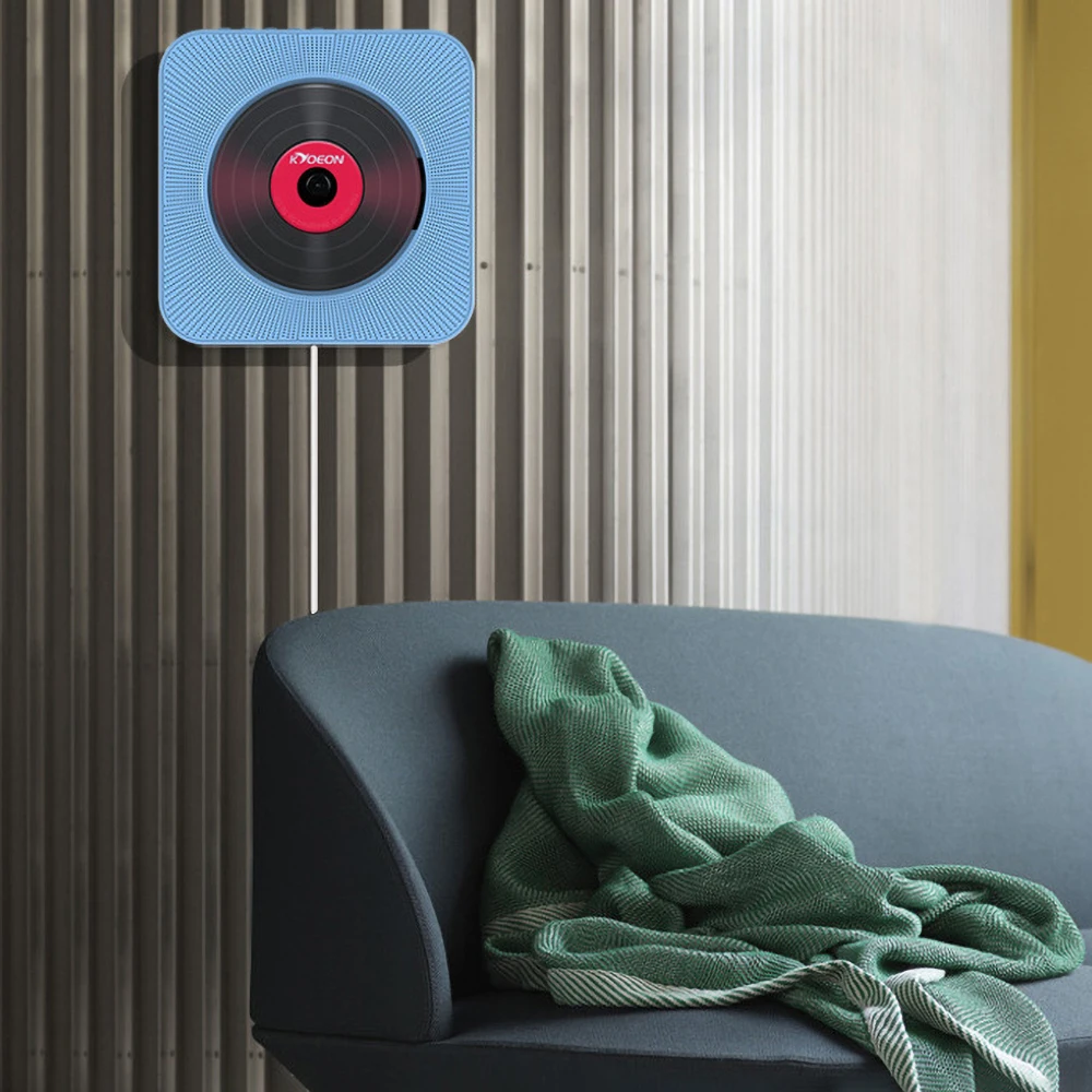 Portable CD Player Wall-Mounted Bluetooth Home Audio USB MP3 Music Remote Control Surround Sound FM Radio Stereo Speaker | Электроника