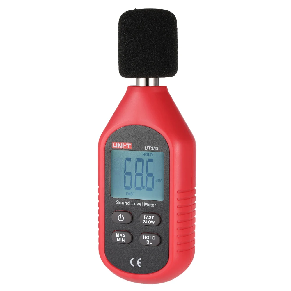 

UT353 Mini LCD Display Digital Sound Level Meter Noise Measuring Instrument Decibel Monitoring Tester 30-130dB