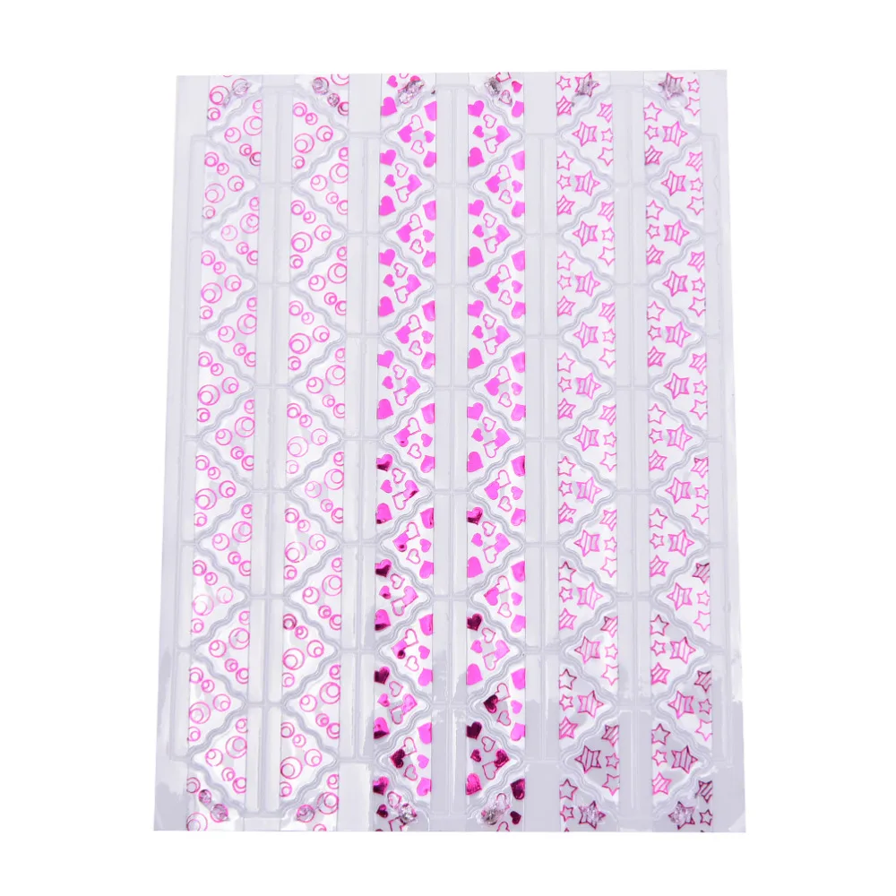 

2pcs Lovely Star Heart Album Decor Sticker Retro Pvc Transparent Scrapbooking Photo Corner Sticker Stationery