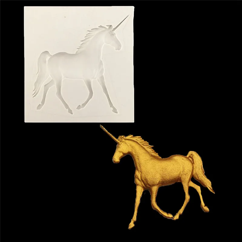 Silicone 3D DIY Unicorn Lion Dragon Wolf Reindeer Fish Sun Bird Form Halloween Cake Mold Decorating Tools Stencil Templates | Дом и сад