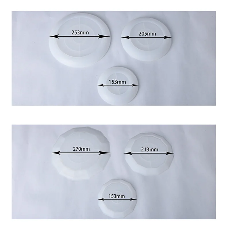 Трехслойная круглая форма для фруктов силиконовая подставка торта поднос из