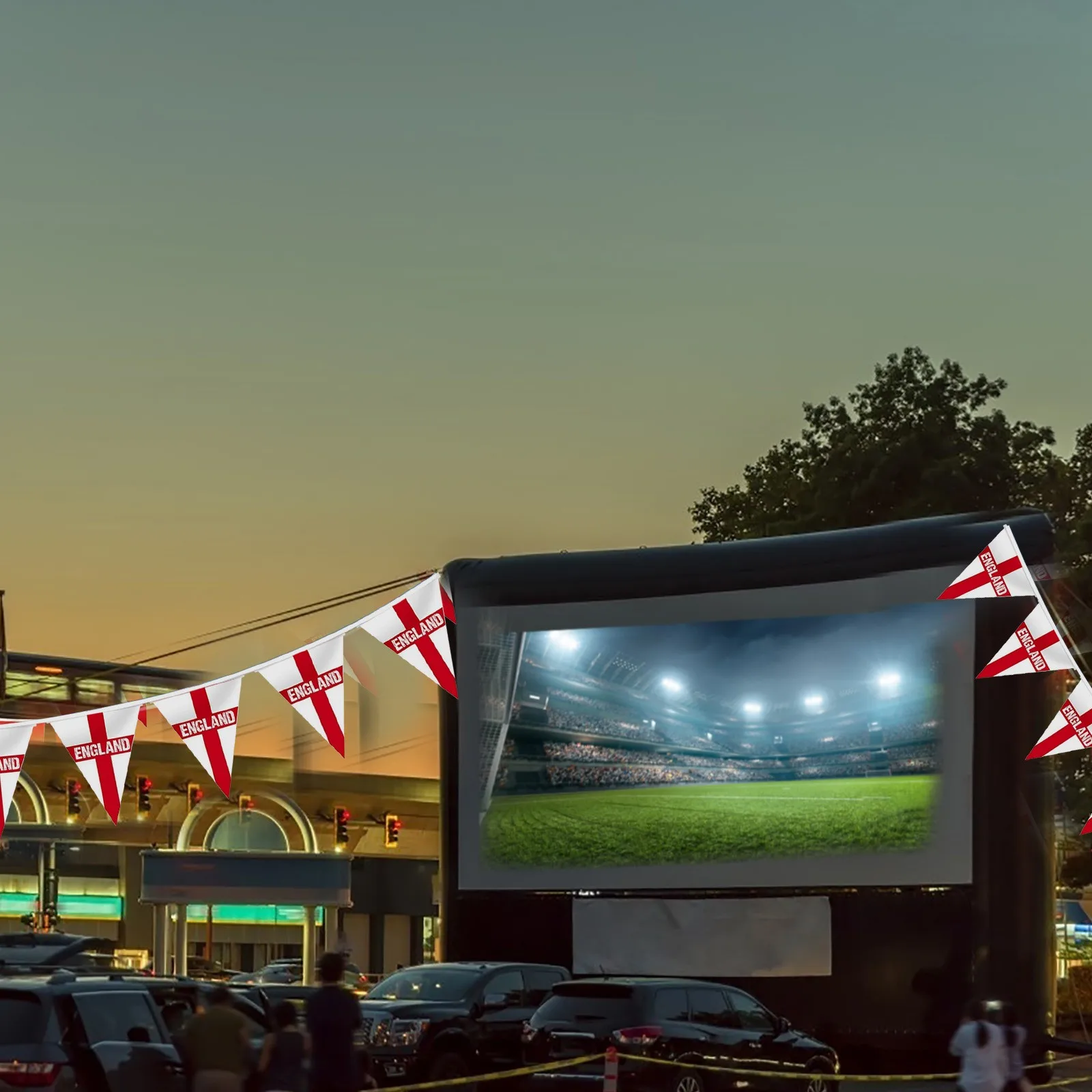 

England Window Flag String Flag UK Hanging Mini Flag Independence Day Flag Bunting Garland Wall Decor for Memorial Day Party