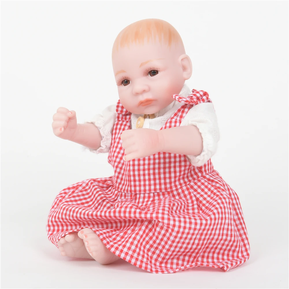 10 &quotПрекрасная кукла Reborn Preemie Bebe полностью силиконовая для новорожденных