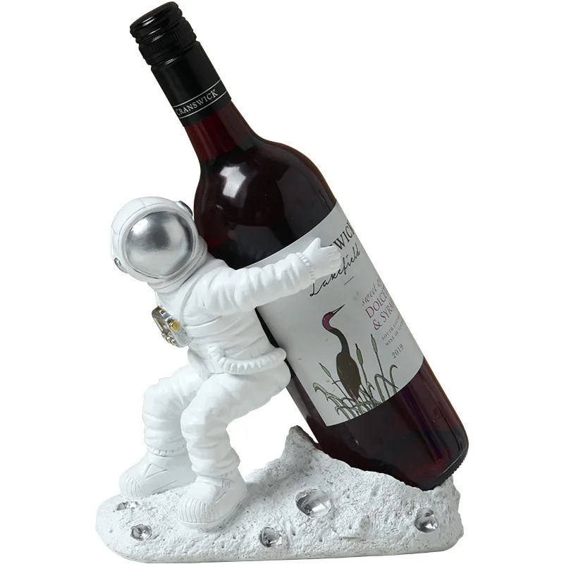 

Astronaut Statue Wine Rack Ornaments Creative Living Room Wine Cabinet Decoration Household Wine Bottle Rack Housewarming Gifts