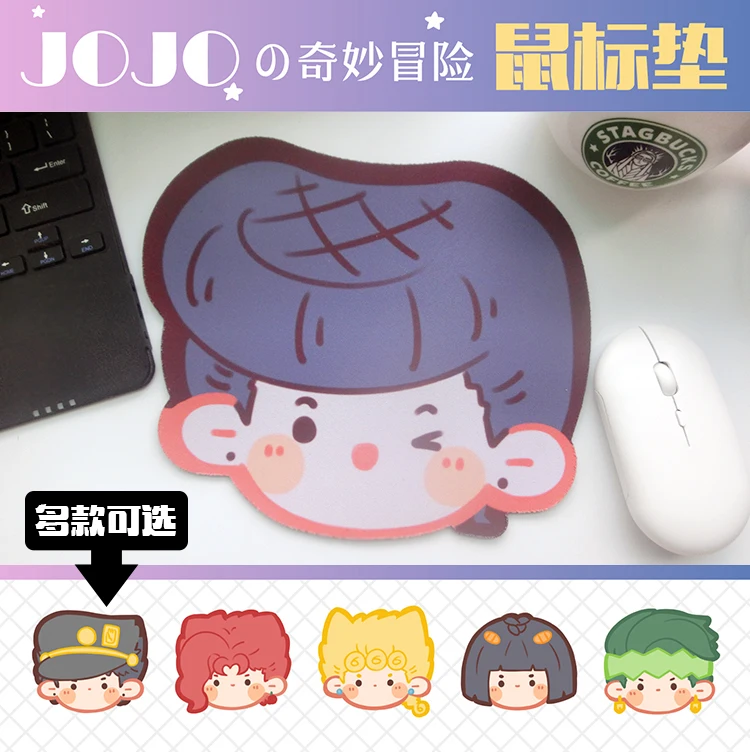 Аниме Josuke Bucciarati Kakyoin Джотаро Мышь коврик для мыши игровой геймер Мультфильм