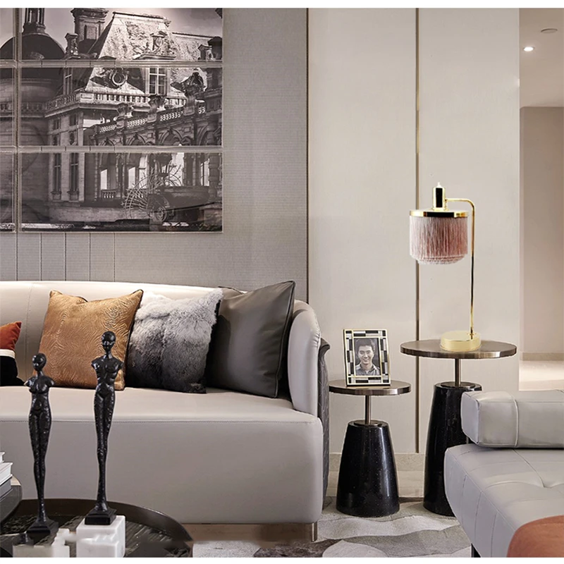 Современный светодиодный настольная лампа розовый с бахромой принцесса номер