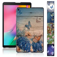 tablet case for samsung galaxy tab a 10 1 2019 t510t515 butterfly pattern plastic protective shell cover free stylus