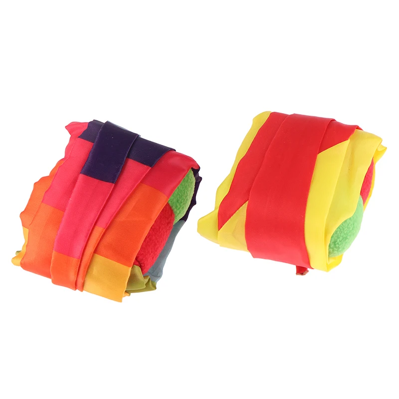 New Arrival 1pc Rainbow Ball Hand Throw Ribbon Sandbags Sensory Play Outdoor Toys Sport Games For Kids Children | Игрушки и хобби