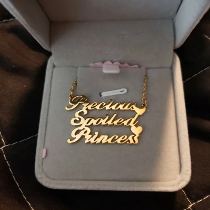 

Personalized Multiple Name Family Necklaces Custom Nameplate Jewelry Stainless Steel Couple Necklace Best Friend Gifts Collier