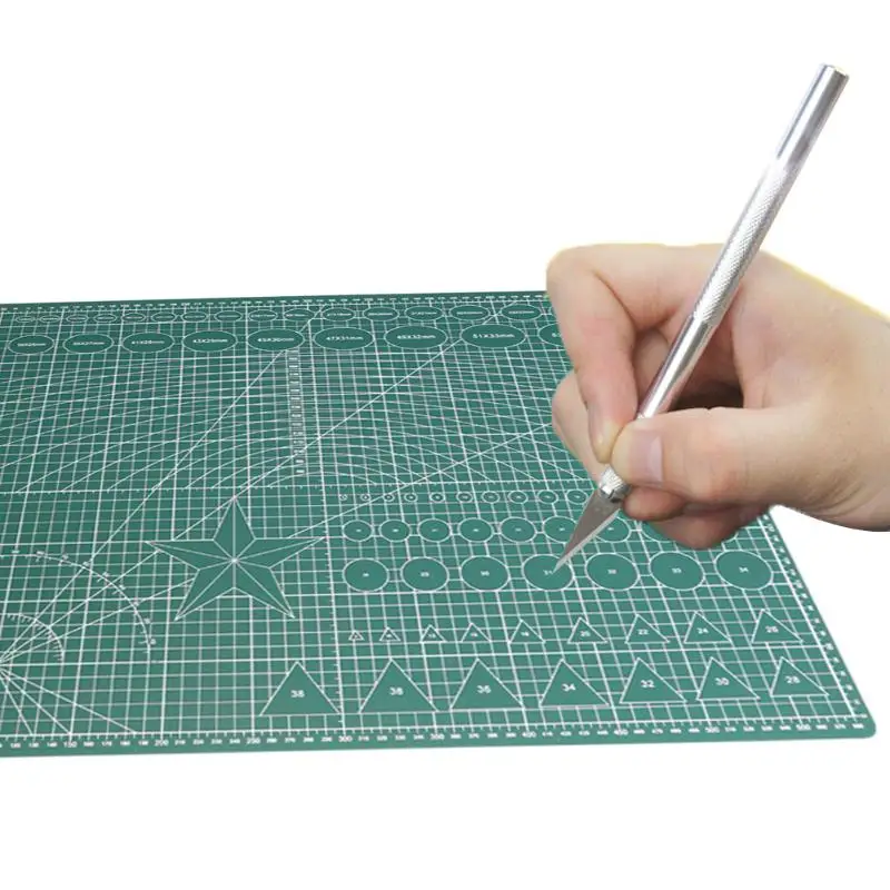 

PVC Self Healing A2 Cutting Mat Writing Drawing Double-sided Cutting Board Craft Quilting Scrapbooking Board