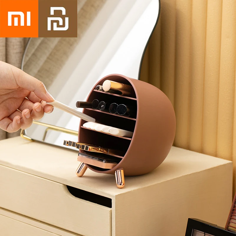 

NEW2022 Xiaomi Youpin Light Luxury Cosmetics Storage Box Makeup Eyebrow Pencil Lipstick Eyeshadow Lip Glaze Multi-layered
