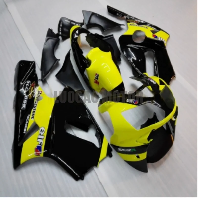 

Полный бак крышка обтекатель комплект для желтый черный KAWASAKI Ninja ZX12R 2002 2003 2004 2005 2006 ZX 12R инъекции Обтекатели Кузов