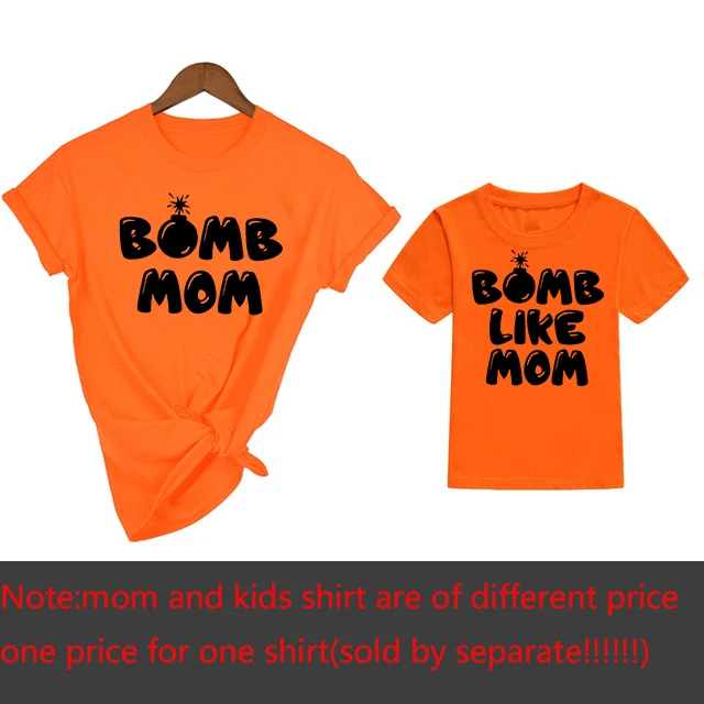 Camiseta a juego de mam&aacute; y bomba como mam&aacute;, camisa para mam&aacute; y para m&iacute;, camisas para ni&ntilde;os peque&ntilde;os, tops para mam&aacute; y yo, trajes divertidos-4