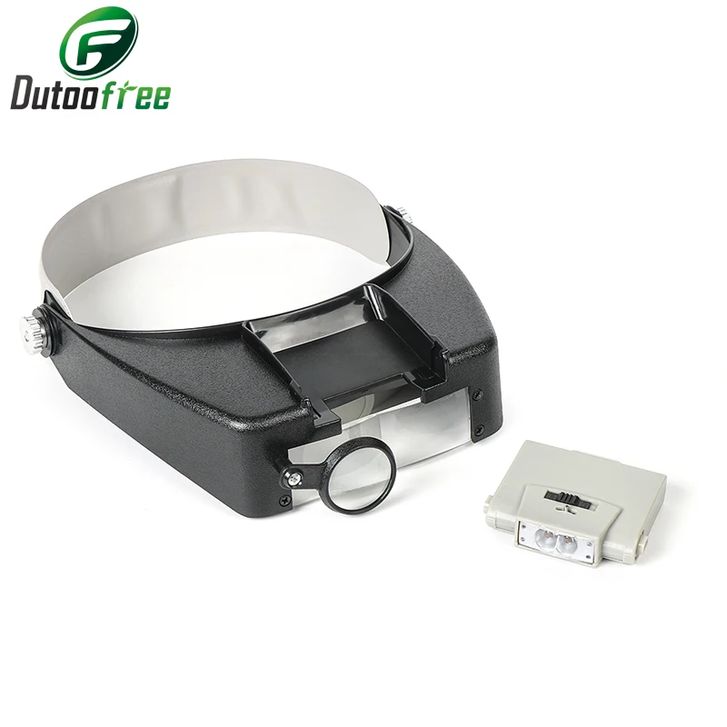 Увеличительное стекло на голову со светодиодный светильник кой 1 5x/3X/6 5x/8X |