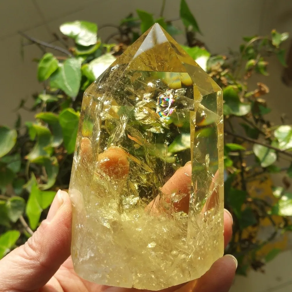 

NATURAL Citrine QUARTZ CRYSTAL WAND POINT HEALING