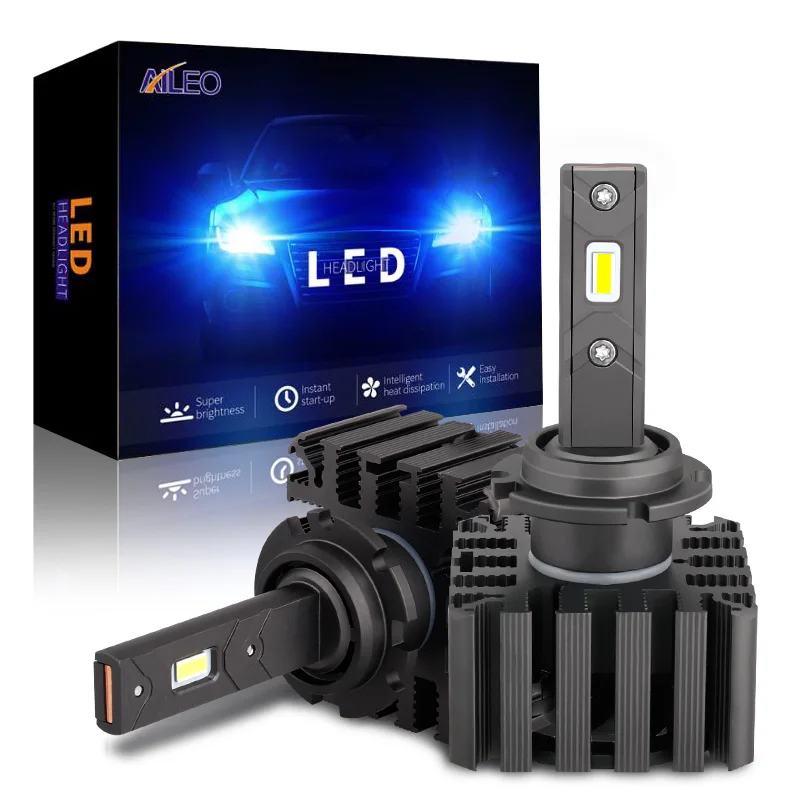 AILEO 1:1 High Power 70w 12000lm 6000k auto Car headlights Bulb Replacement D1S LED D3S replace car HID headlights with CSP lens