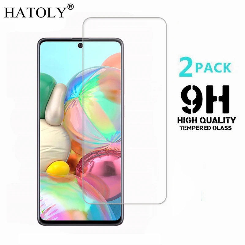 Vidrio templado para Samsung Galaxy A71, Protector de pantalla ultrafino para Samsung Galaxy A71, pel&iacute;cula Samsung A71, vidrio A715F/DS, 2 uds.-0