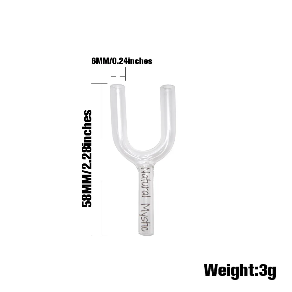 Новинка 58 мм стеклянная бутылка прозрачная труба с буквенным принтом|Трубки и
