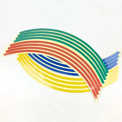 16 шт. 18 дюймов светоотражающая лента полоски наклейки на колеса и велосипед для