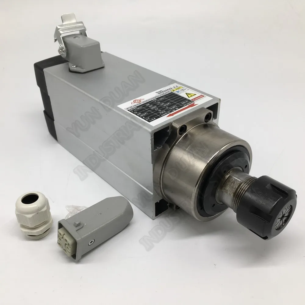 2.2KW 220V с воздушным охлаждением мотор шпинделя 2Poli ER25 1 16 мм Диапазон 18000 об/мин