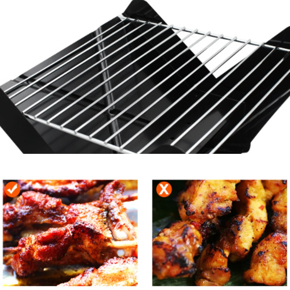 BBQ Grill Folding Stainless Steel Portable Small Barbecue Tool Outdoor Camping Charcoal Furnace Grills Accessories | Дом и сад