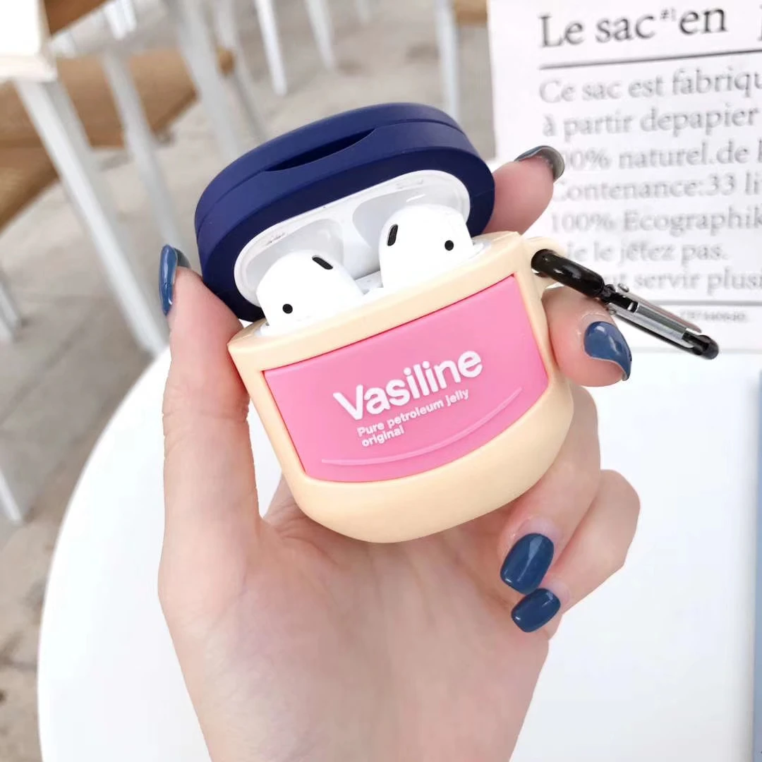 Чехол для AirPods pro милый забавный бальзам губ чехол наушников Apple Airpods 2 Мягкий