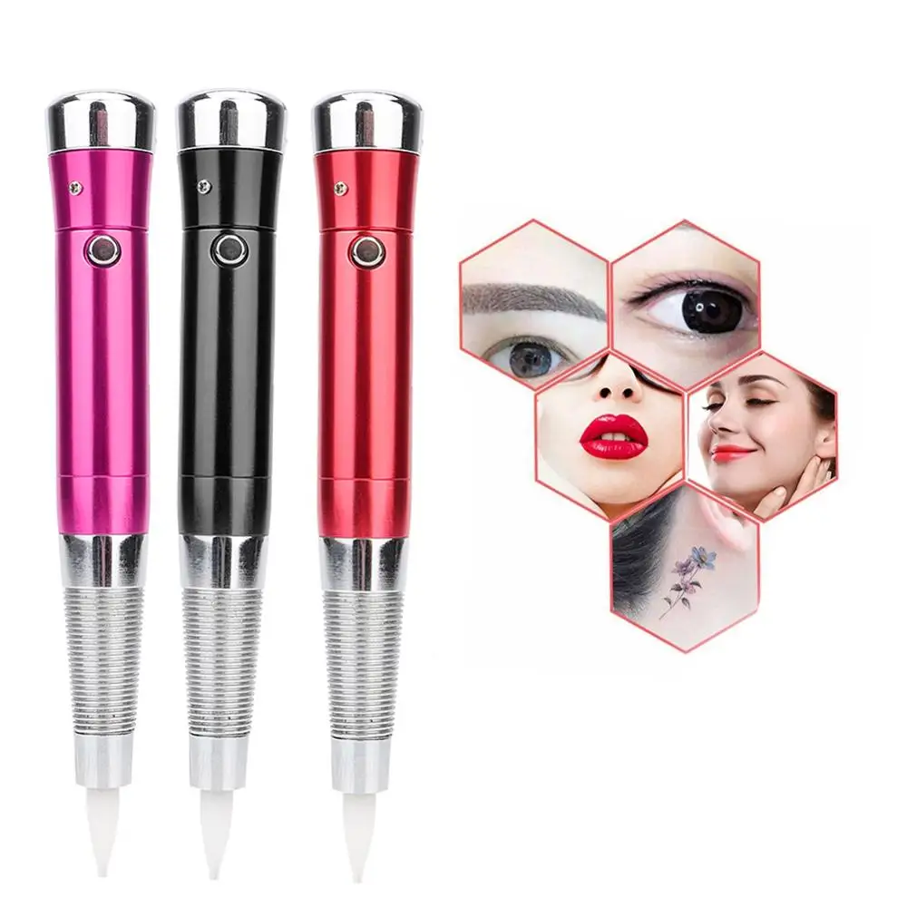 

Машинка для татуировки многофункциональная электрическая, машинка для перманентного макияжа, подводка для глаз, губ, микроблейдинг, ручка, ...