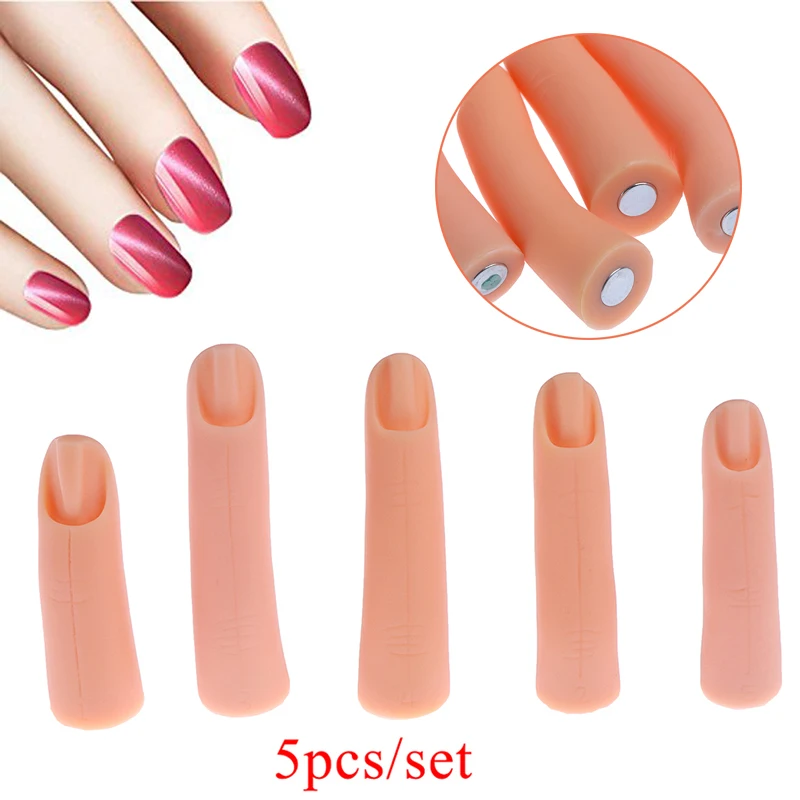 Магнитная тренировочная ручная модель для обучения ногтям Искусственный палец