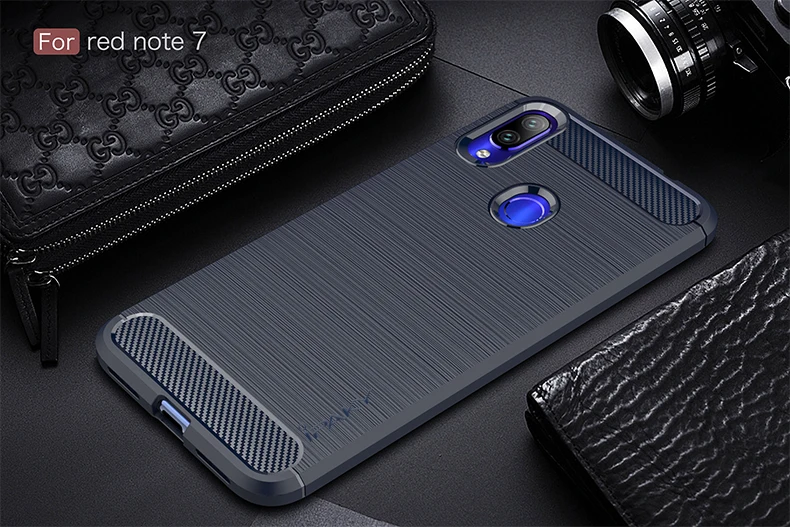 Для Xiaomi Redmi Note 7 Чехол iPaky для Redmi Note 7 Pro Чехол Силиконовый карбоновый матовый противоударный чехол для Redmi Note 7s