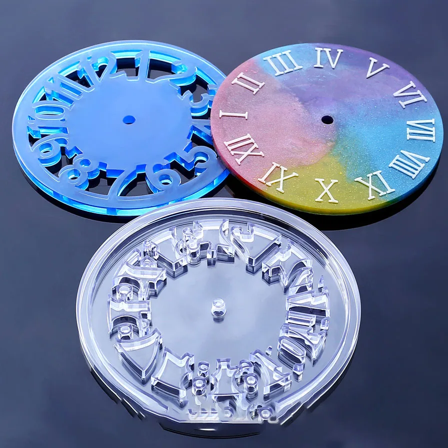 

Creative DIY Clock Silicone Mold For Uv Epoxy Resin Decorative Craft DIY Home Molds Making Tools