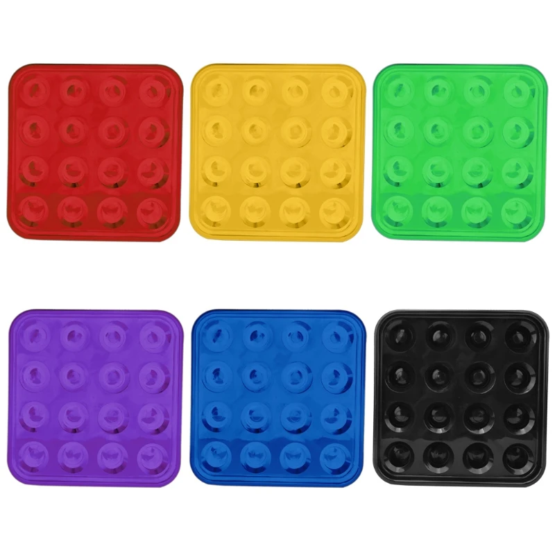 

Multicolor Tray Holds Pool Accessories for Billiards Parlor Color Plastic Billiard Ball 16 Balls Storage Tool D0LB