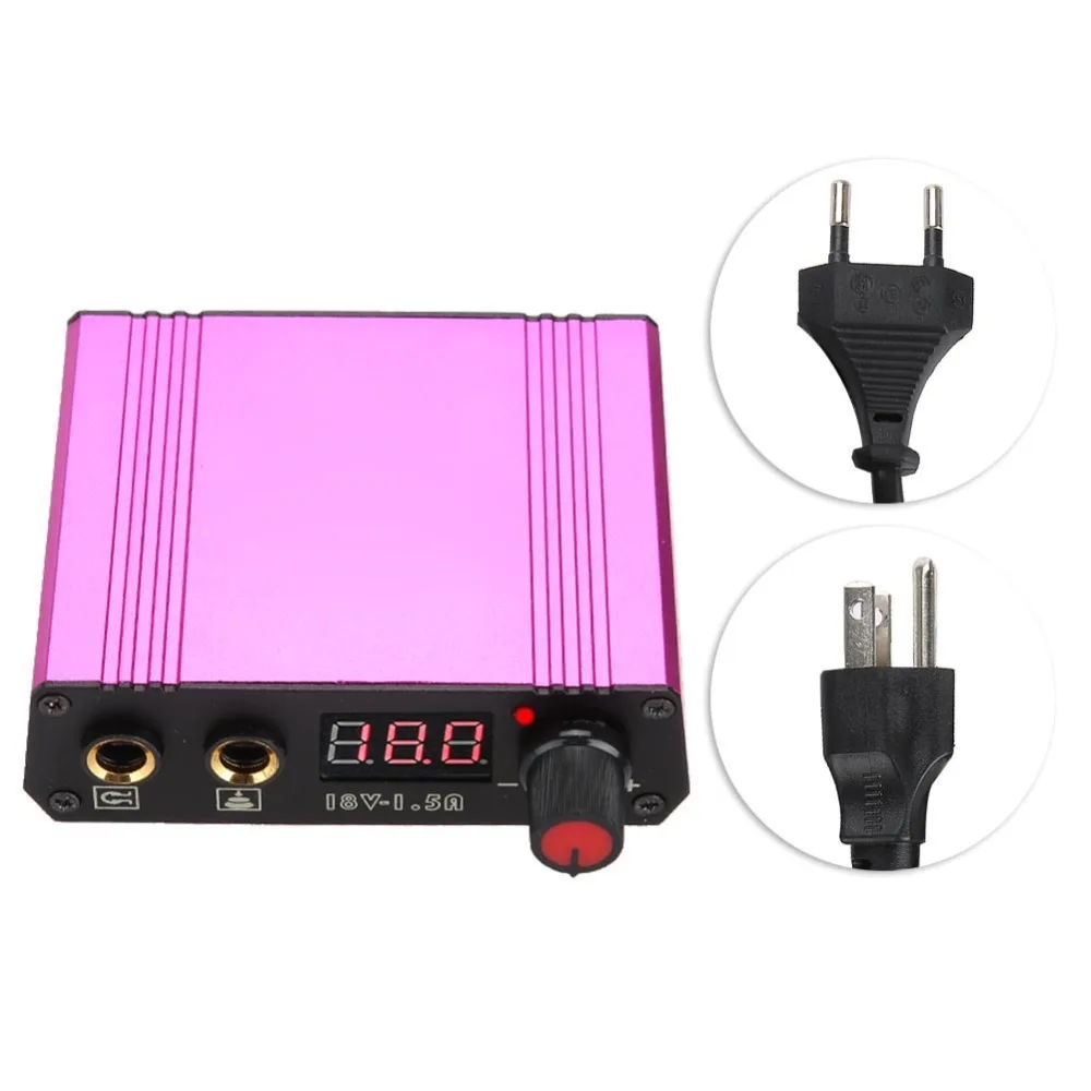 Профессиональная мини тату машинка RCA источник питания для роторная ног Педаль