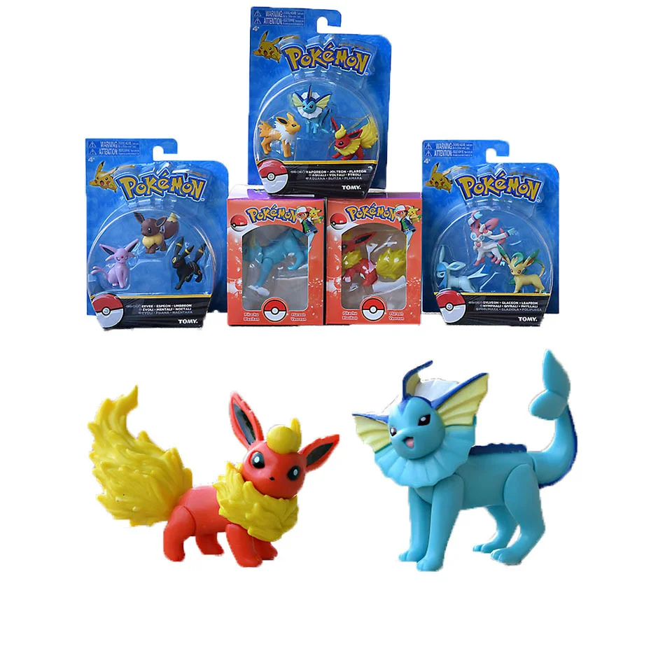 Takara Tomy подлинный Покемон детские игрушки Аниме фигурки героев мультфильмов Eevee