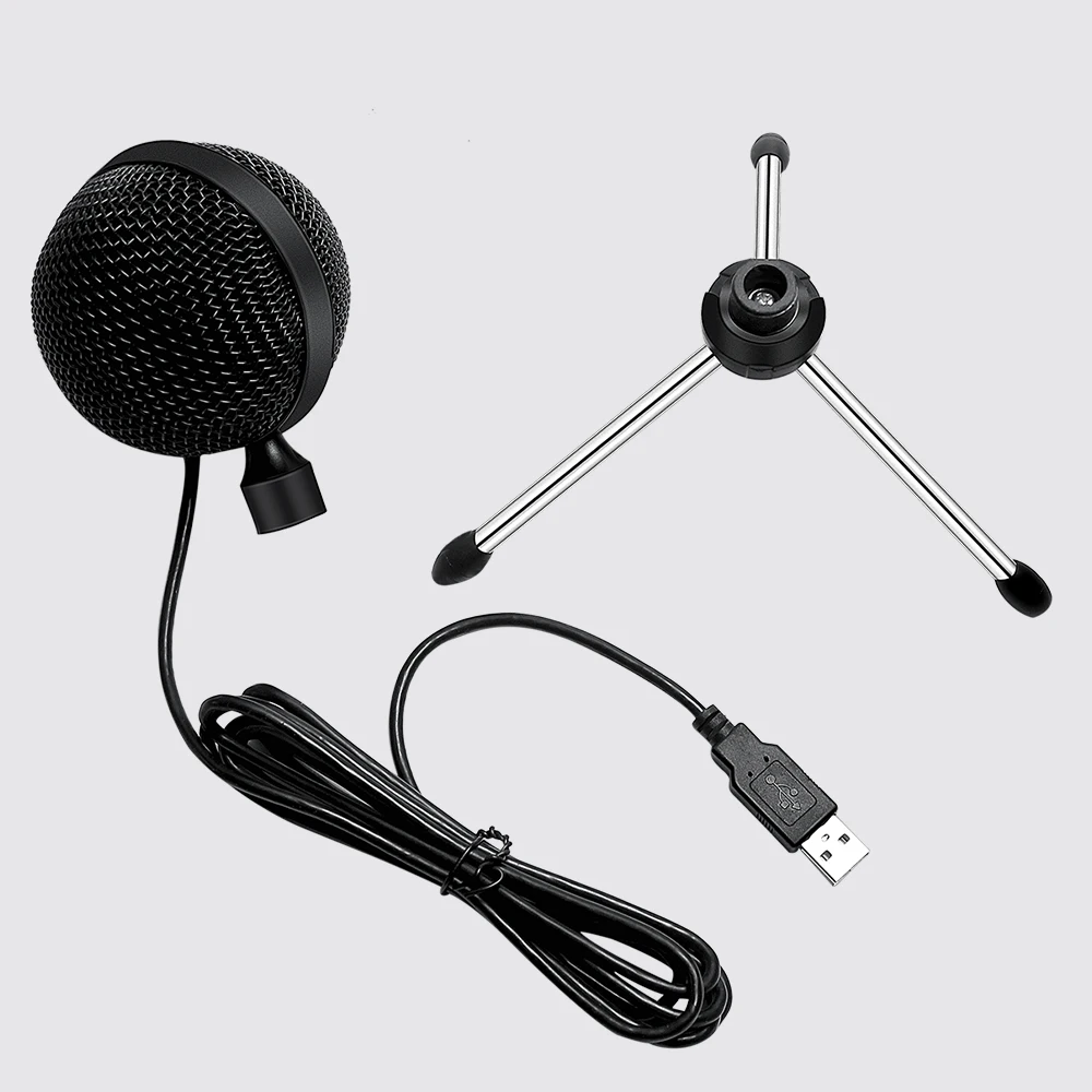 Usb микрофон конденсатор с подставкой штатив 360 градусов караоке микрофон для ноутбука Mikrofon набор вещания записи