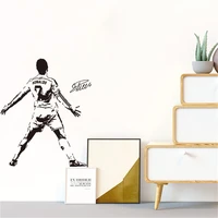 sports wall decals football star cristiano ronaldo stickers for childrens room livingroom and school with easy pasting adhesive