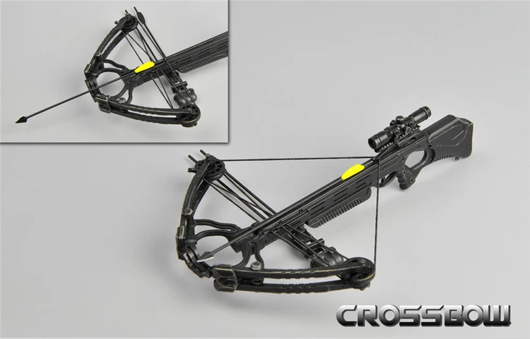 

17cm 1/6 Scale Solider Figure Scene Accessories Crossbow Plastic Weapon Model ZY15-24 for 12" Action Figure DIY